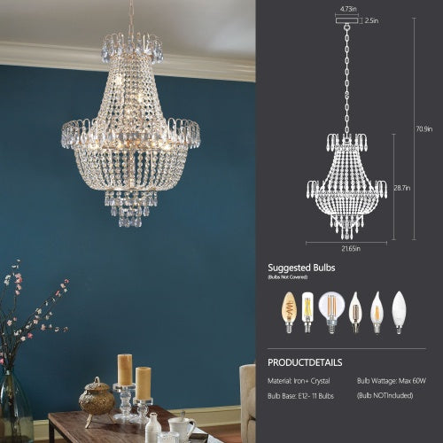 Golden Crystal Chandelier – The Ultimate Statement of Luxury for Your Home