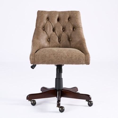 Viva Arden Sheepskin-Pattern Office Chair