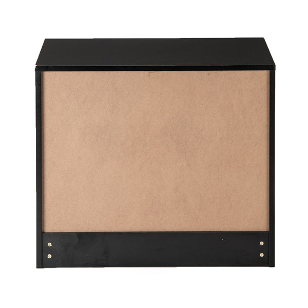 Viva Noire Bedside Table – Black Elegance for Modern Nights