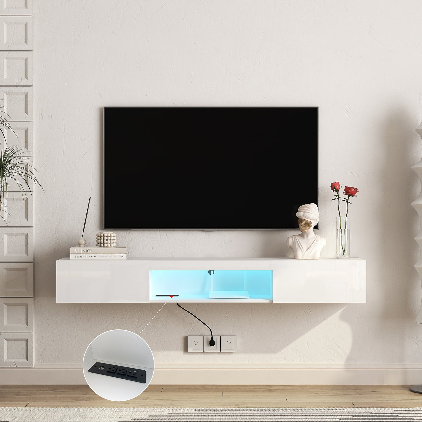 Viva Lumen Collection: The Lumen Halo Floating TV Stand