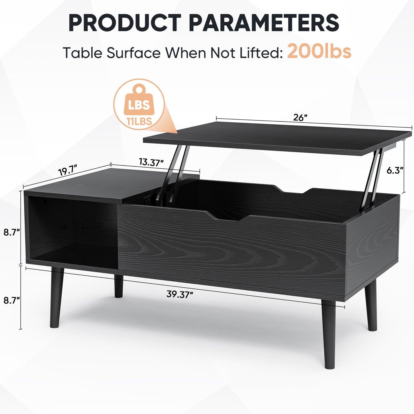 Luxury Modern Coffee Table for Living Room - Elegant & Functional Centerpiece