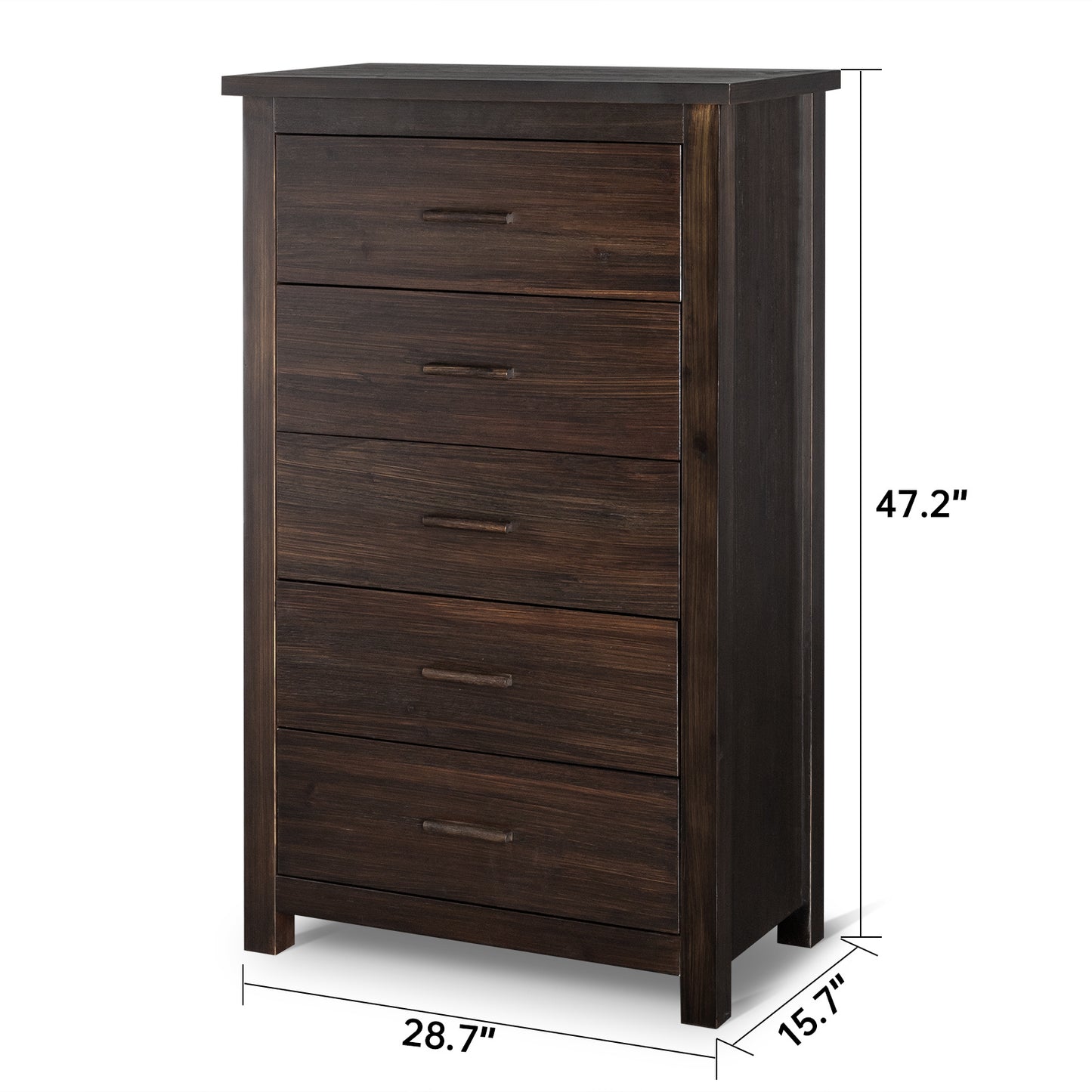 Viva Smart Living Collection: Vertical Five-Drawer Cabinet