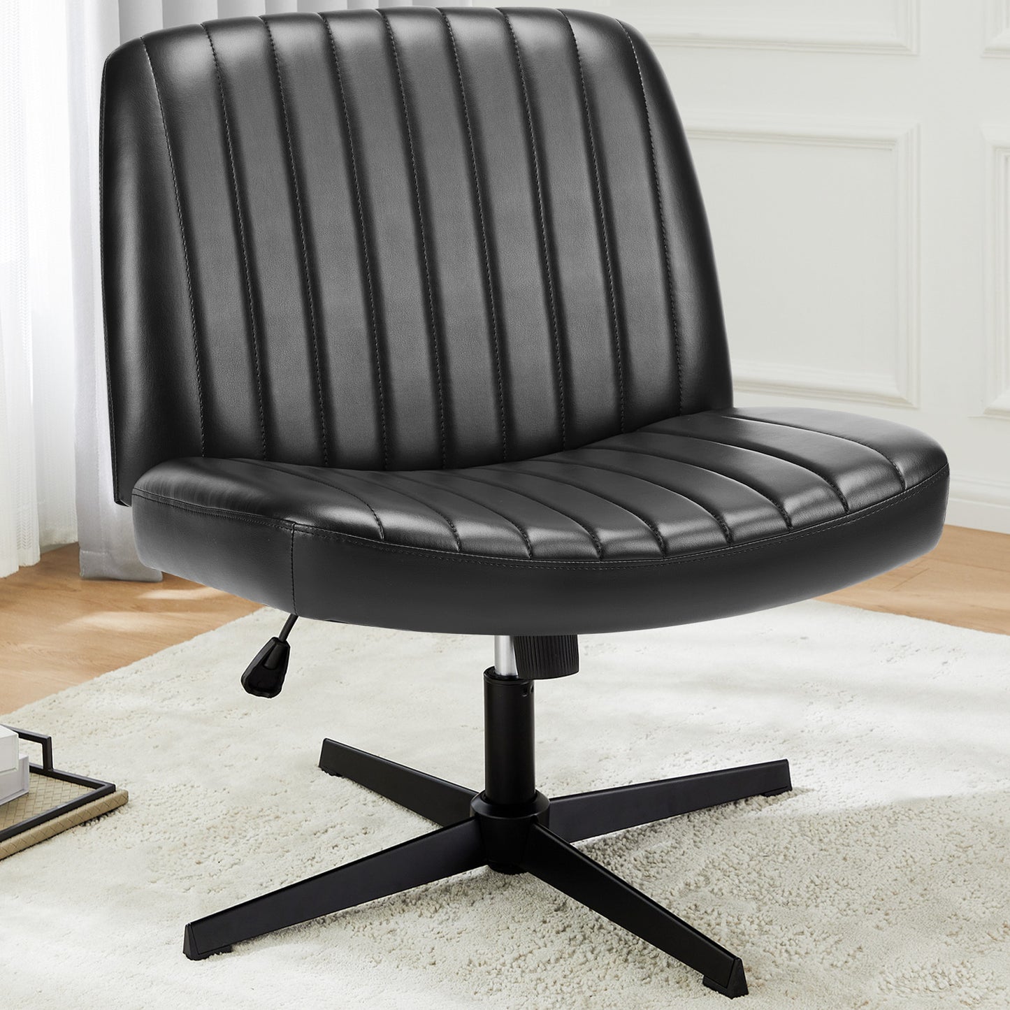 Viva Oslo Armless Swivel Cross-Leg Chair
