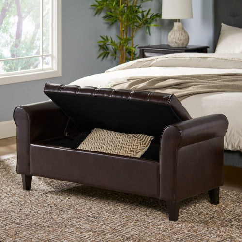 Viva Hayes Armed Storage Bench