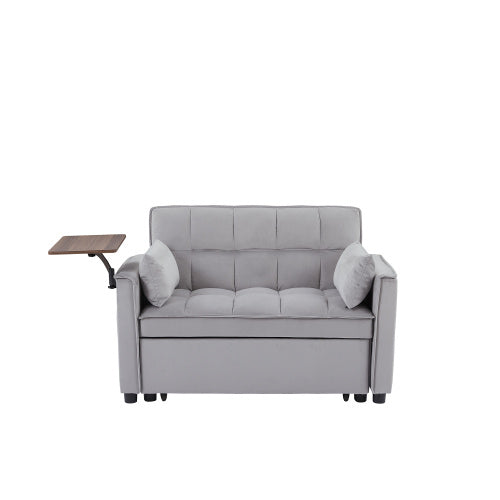Viva Elite Velvet Loveseat Sleeper Sofa Bed with Side Table - The Future of Intimate Luxury