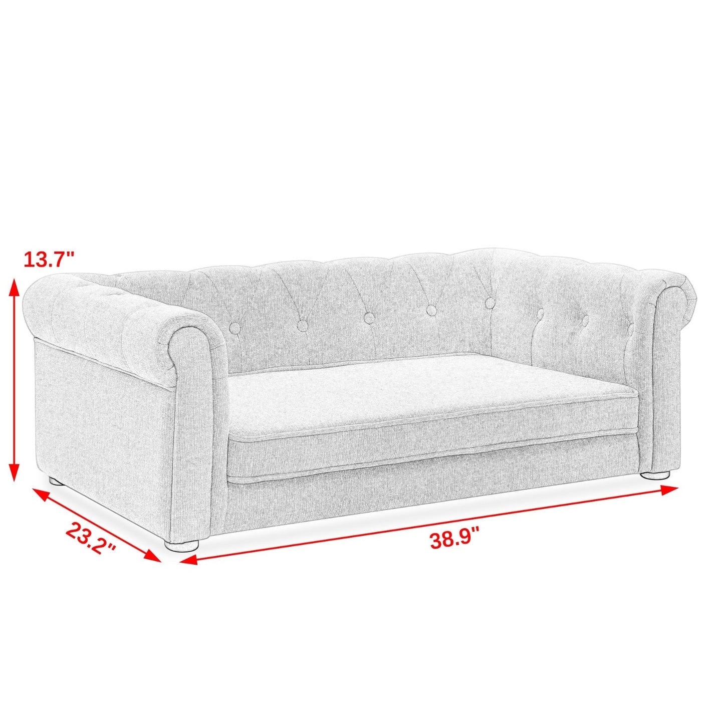 Viva Canine Chic Elevated Sofa Bed