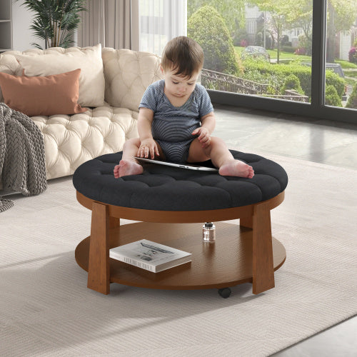 Viva Elite Round Footstool Coffee Table – The Future of Versatile Living Luxury