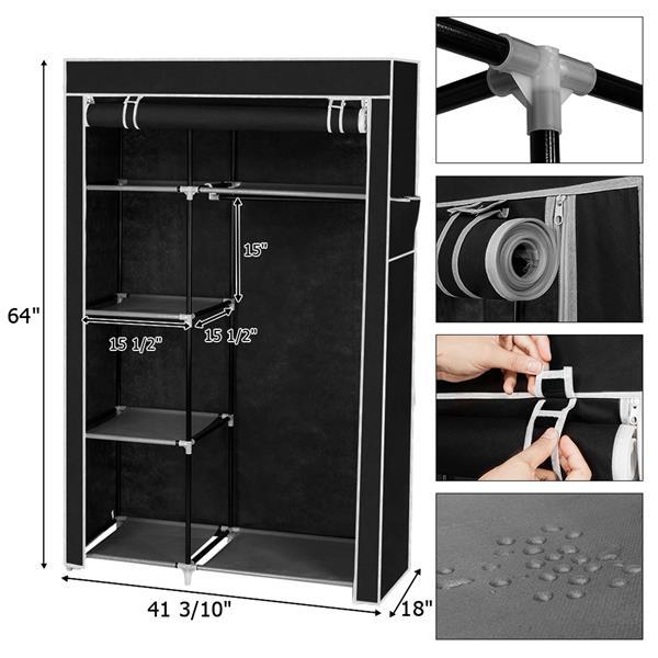 Viva Essentials Collection – 16-Tube Non-Woven Fabric Wardrobe