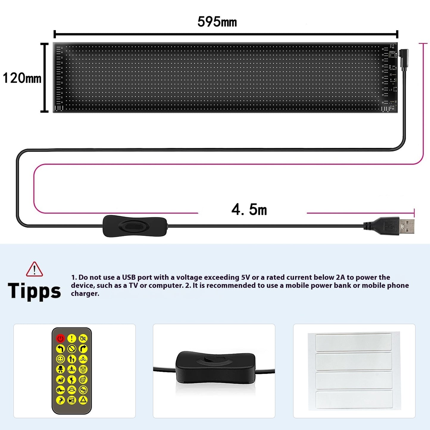 Programmable LED Signage for Advertising and Branding – Smart Customizable Display Panel