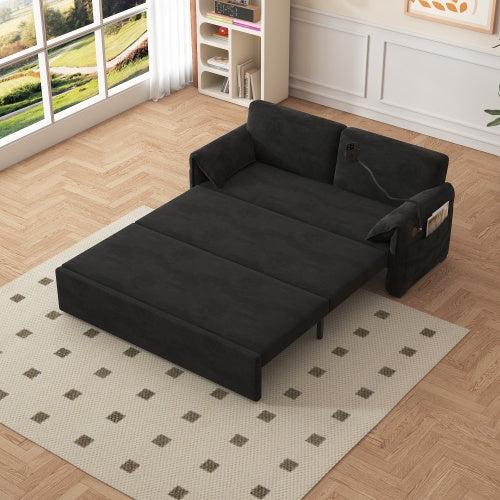 Viva Comfort Series: 63-Inch Velvet Multi-Mode Sofa Bed