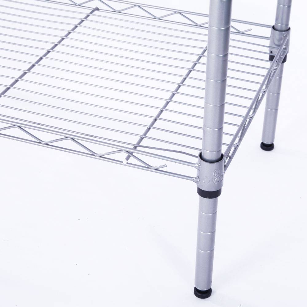 Rectangle Carbon Steel Metal Assembly 5-Shelf Storage Rack Holder Shelves