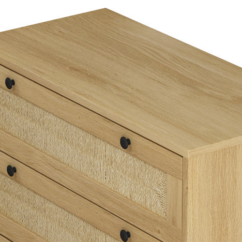 Viva Harmony Collection: Viva Harmony Rope-Woven 3-Drawer Storage Cabinet