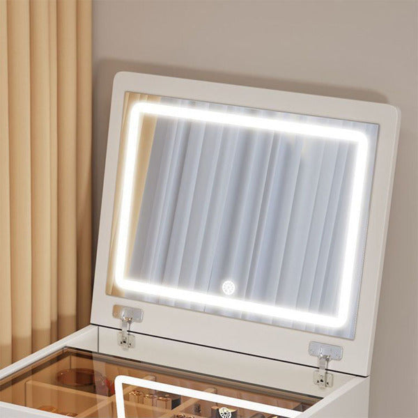 Viva Elite 3-in-1 Compact Vanity Set with Flip Mirror - The Future of Space-Smart Beauty