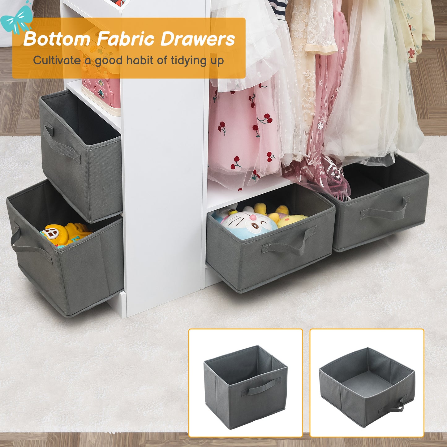 Viva Smart Living Collection: Children’s Clothing Storage Rack