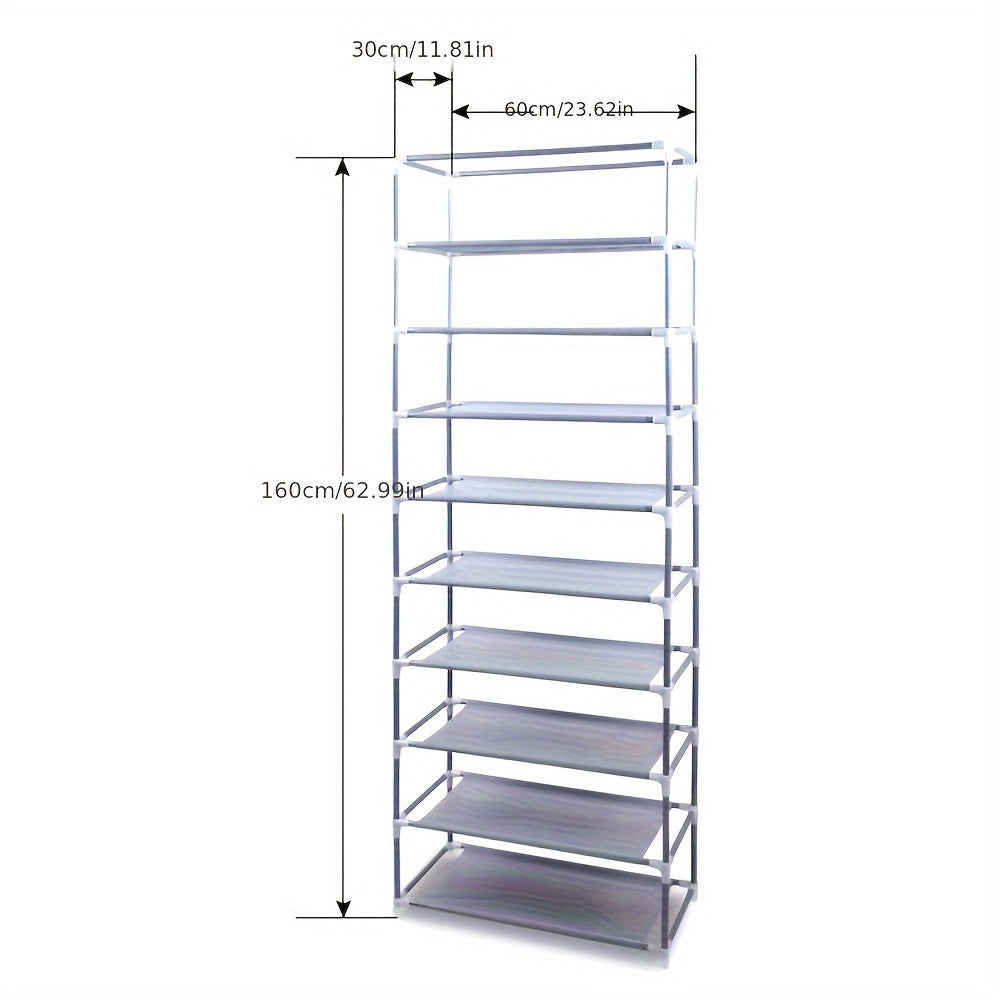 Viva Essentials – 10-Layer Shoe Cabinet with Dust Cover