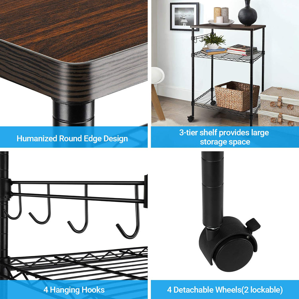 Viva Elite Mobile Utility Cart with Wooden Canopy – The Future of Adaptive Storage
