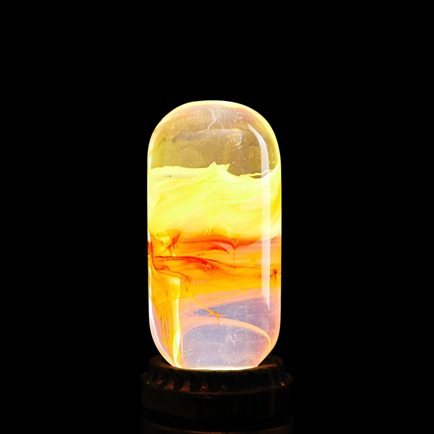 EP Light Flame LED Bulb Table Lamp – Vintage Wooden Table Lamp for a Cozy & Elegant Ambience