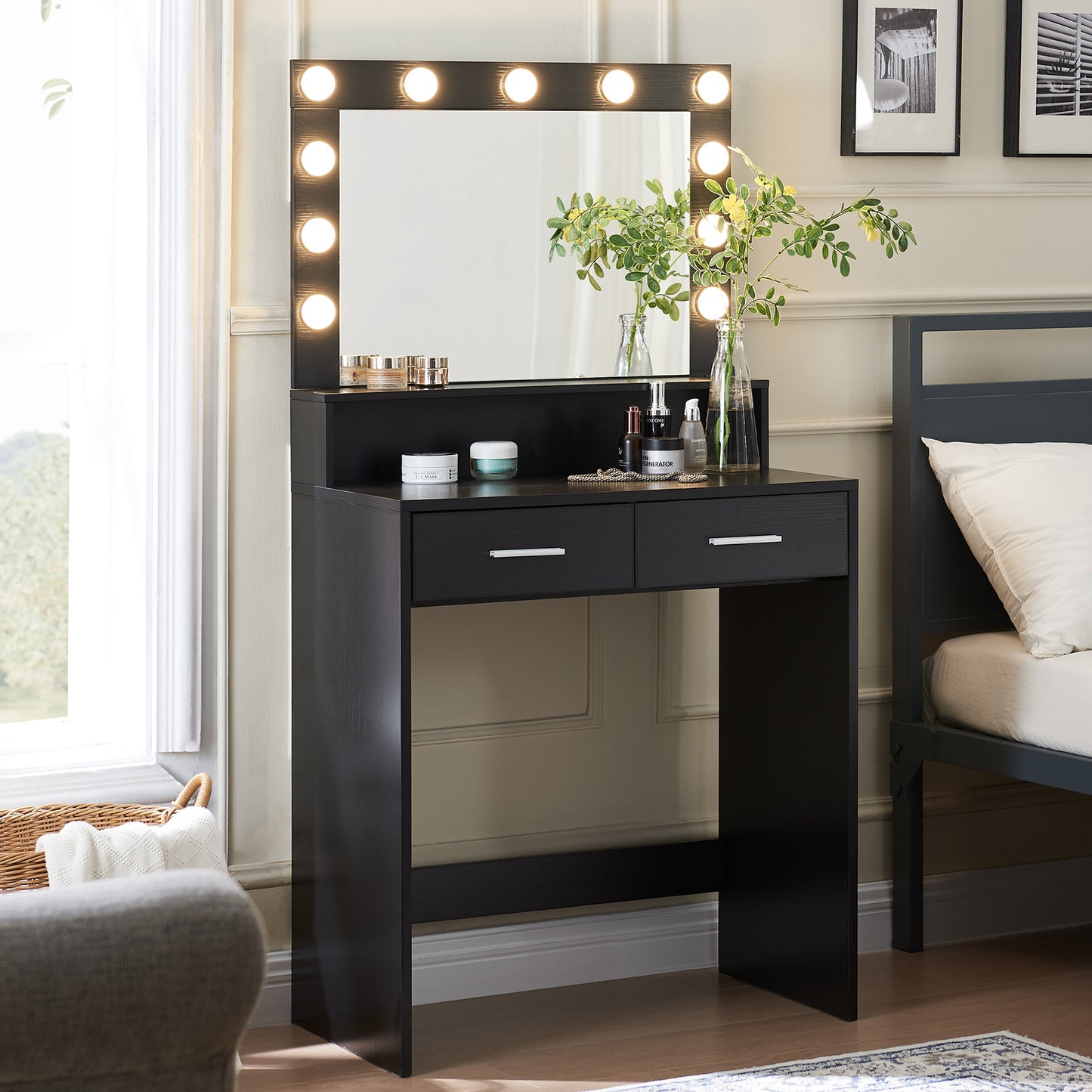 Viva Elite Illuminated Beauty Station with Mirror & Lamp - The Future of Radiant Confidence