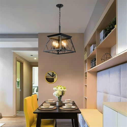 Viva Noir Chandelier – Farmhouse Charm with Modern Edge