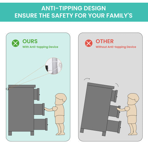 Viva Chipboard Trifecta 3-Drawer Cabinet