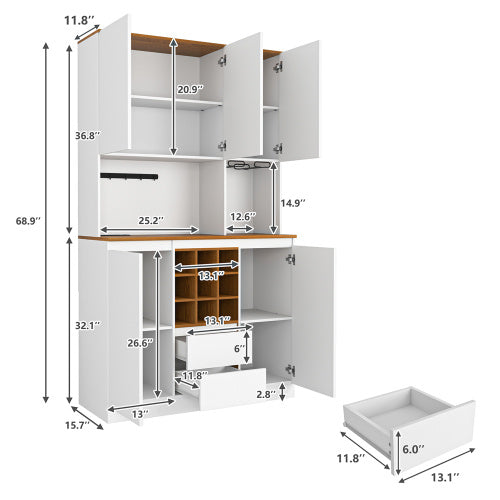 Luxury Corner Coffee & Wine Bar Cabinet – Elevate Your Home in Style