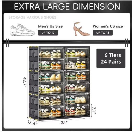 The Viva Stack 6-Layer Shoe Cabinet – Structure for the Modern Sole Collector