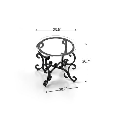 Viva Lume 3-Piece Glass Coffee Table Set – A Modern Reflection of Urban Grace