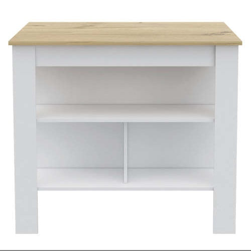 Viva Smart Living Collection: Burlingame 2-Piece Kitchen Island & Wall Cabinet