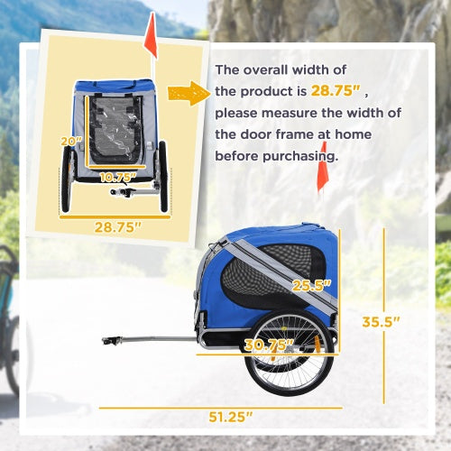 Viva PetVoyage Collection: Tri-Entry Luxe Dog Bike Trailer