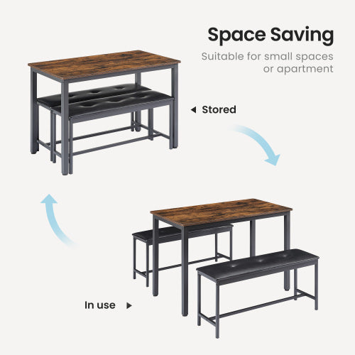 Viva Atelier Collection: Viva Atelier Ironwood Industrial Dining Set