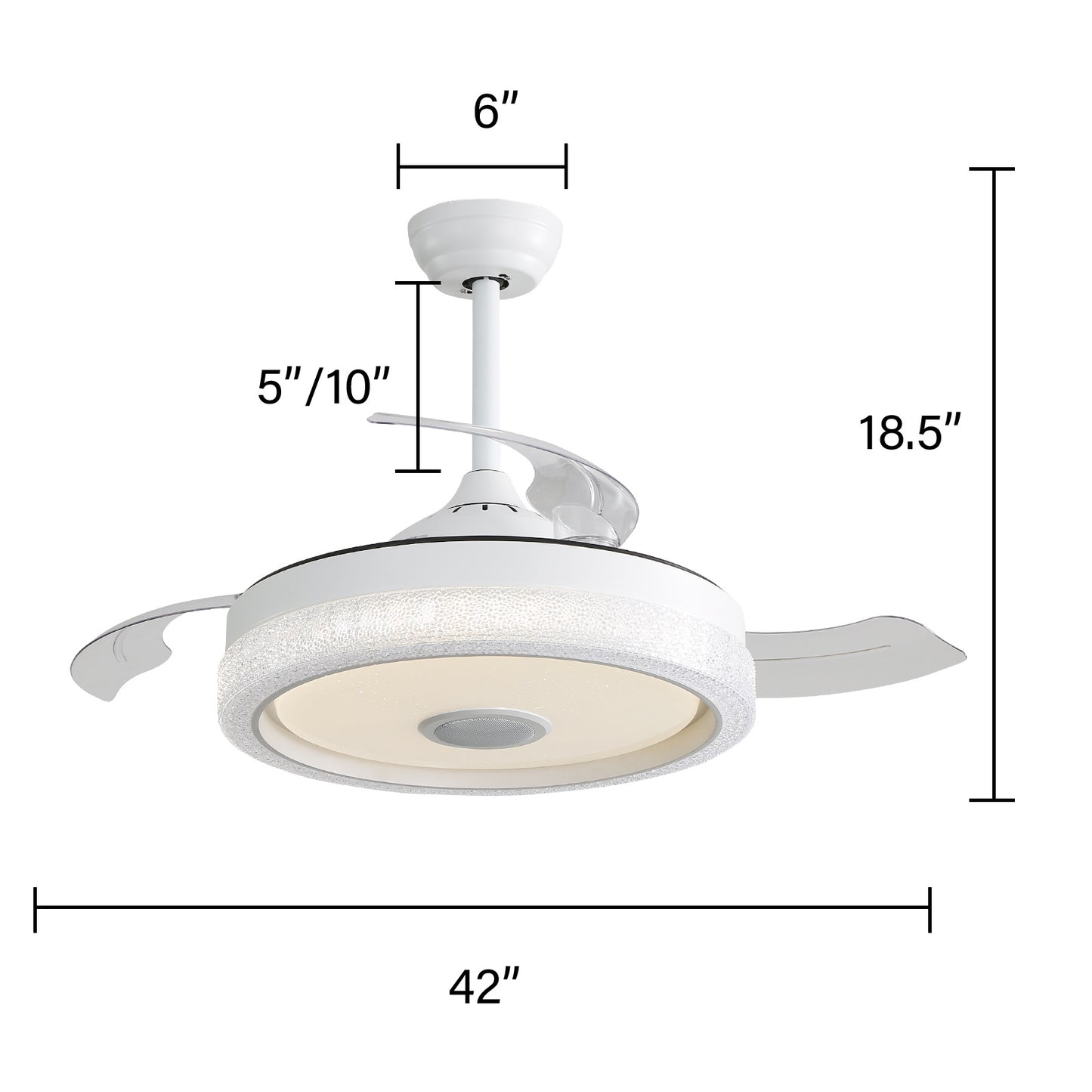 Plastic Remote Control Ceiling Fan