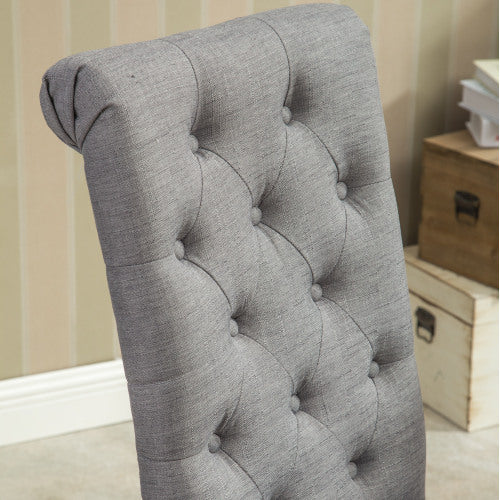 Viva Vanity Habit Solid Wood Tufted Parsons Dining Chair (Set of 2)