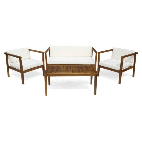 Viva Verona 4-Seater Acacia Wood Outdoor Chat Set