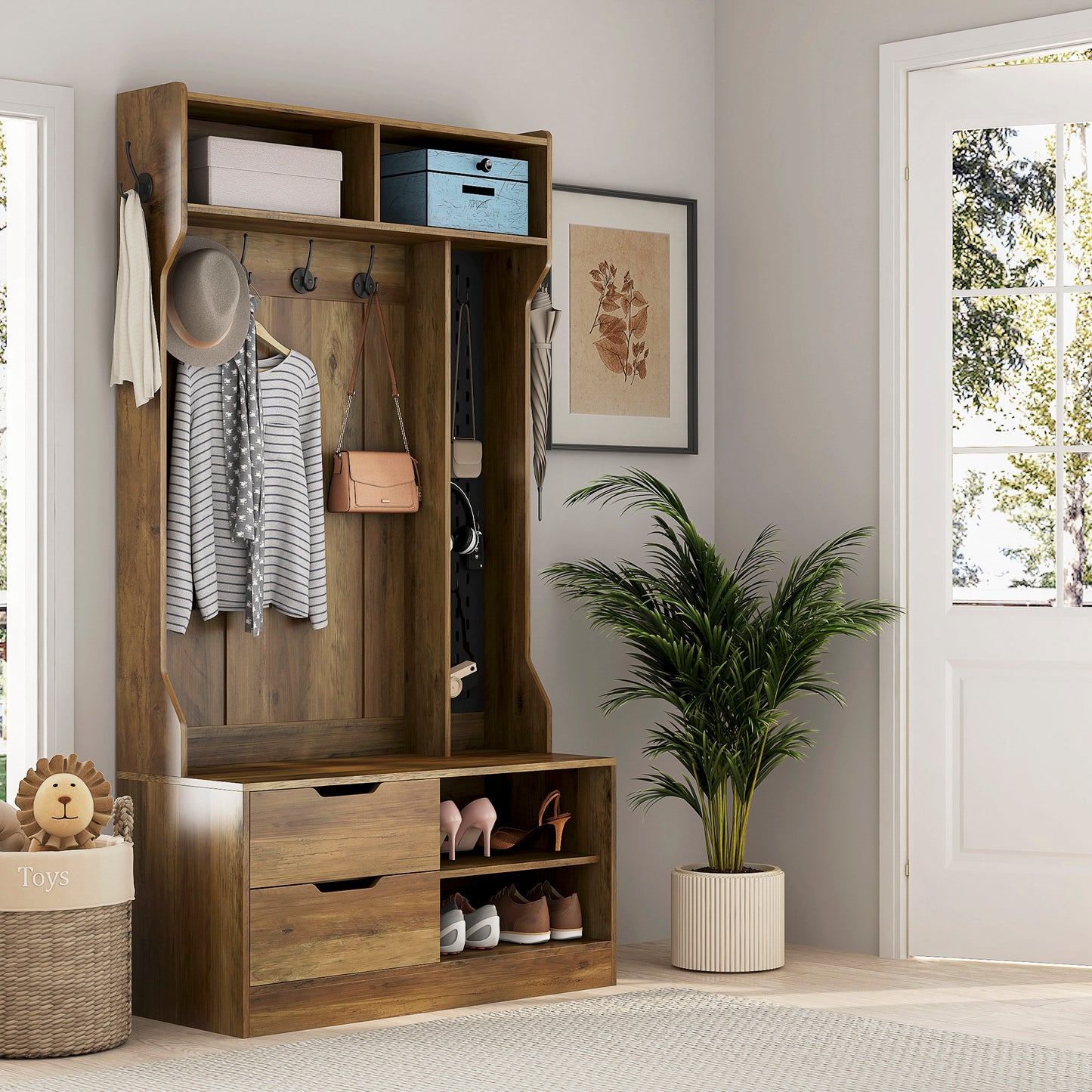 Viva Elite Atelier Hall Tree & Bench – The Future of Entryway Sophistication
