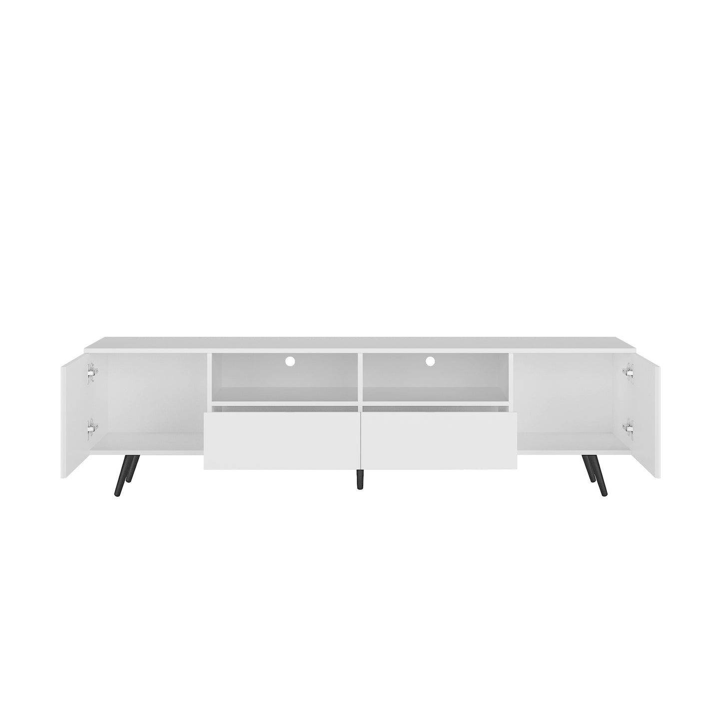 Viva Screenlight Collection: Modern White LED TV Stand