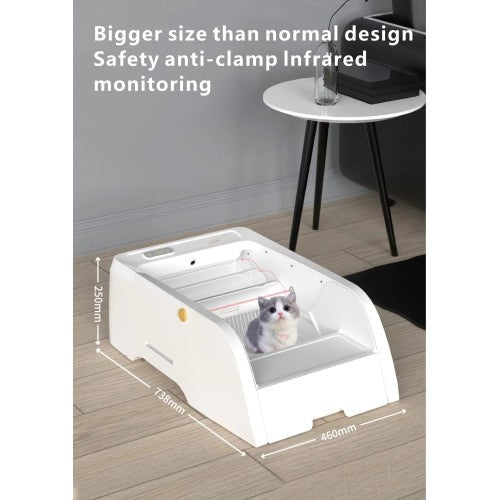 Smart Self-Cleaning Litter Box with Wide Opening | Viva Vanity