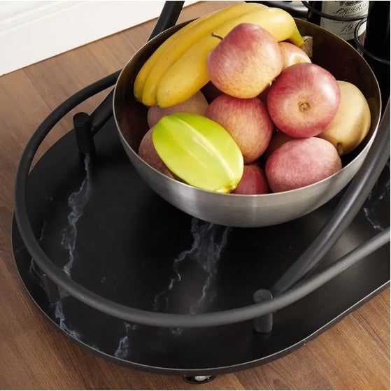 Viva Noir Bar Cart – A Rolling Statement of Sophisticated Entertaining