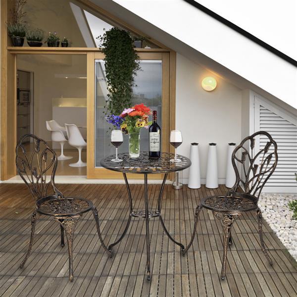Single Chair And 1pc Round Table