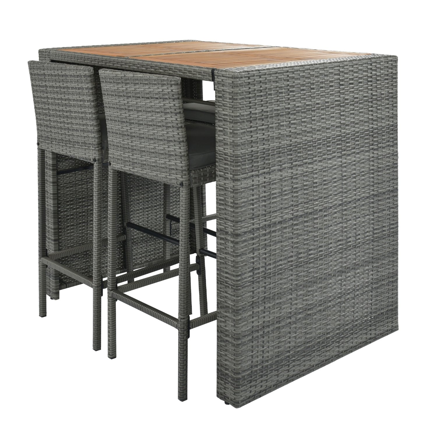 Viva Outdoor Collection: 5-Piece Wicker Patio Bar Set