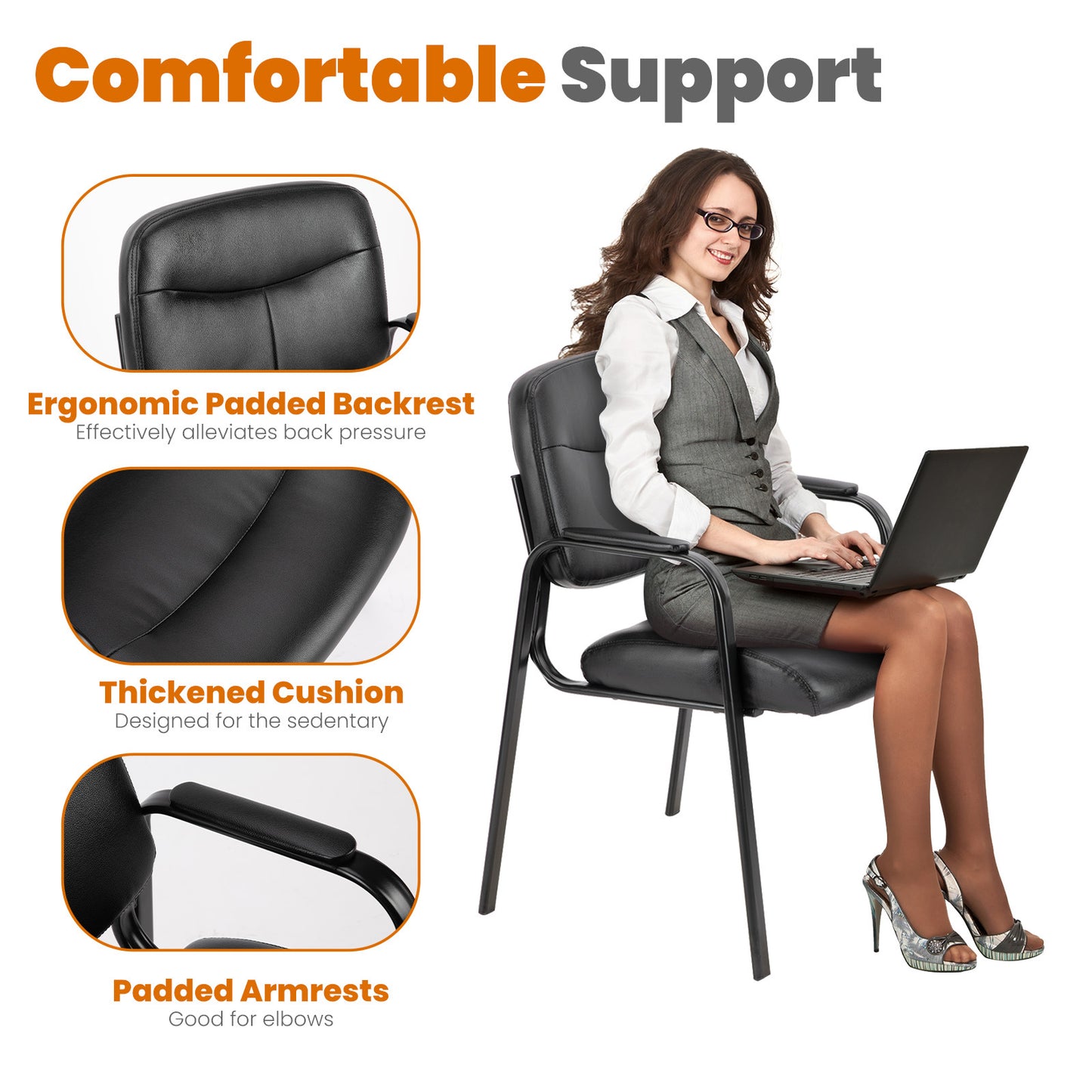 Viva Atelier Concorde Leather Conference Room Chair