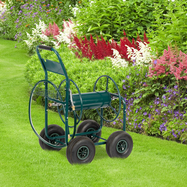 Industrial-Style Green Molten Iron Pipe Cart | Sturdy & Multi-Functional Storage Solution