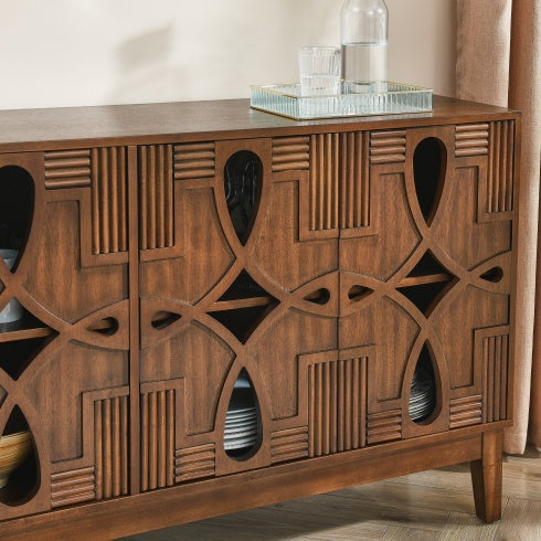 Viva Storage Series: 60.5” Mid-Century Modern Buffet Sideboard
