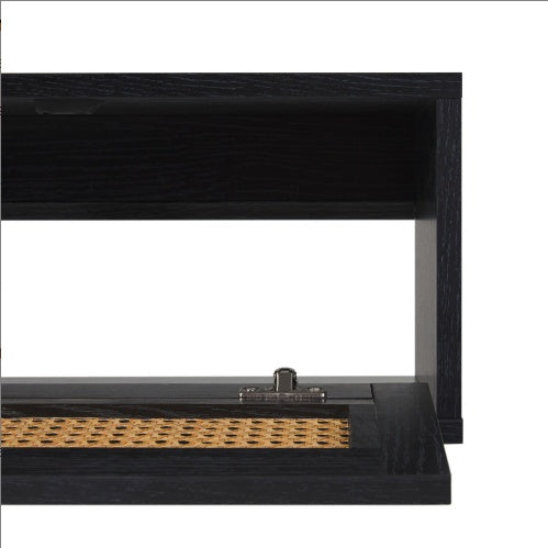 Viva Solace Modern Rattan-Door Floating TV Stand