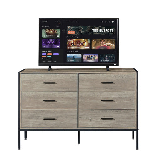Viva Atelier Elara 6-Drawer Solid Wood Dresser