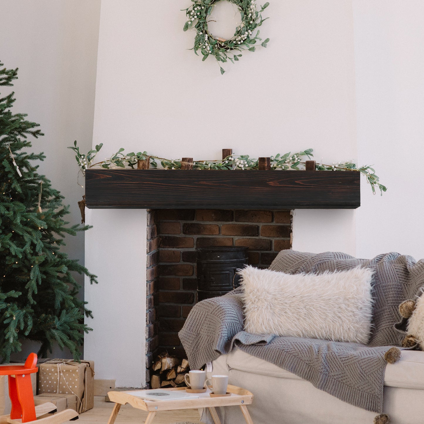 Rustic Wood Mantel – Elevate Your Home Decor with Timeless Elegance