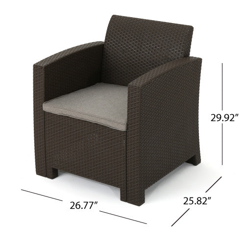 Viva Solara Brown Willow Outdoor Club Chair