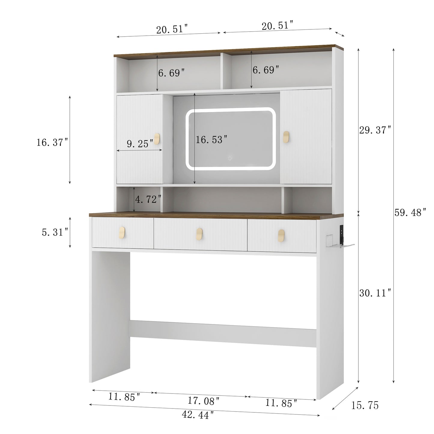 Viva Elite Margaux Farmhouse Vanity Set – The Future of Beauty Sanctuary Design