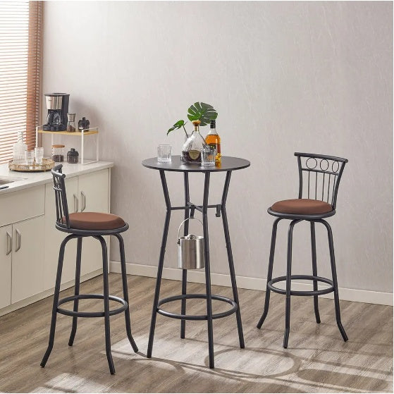 Viva Elite Industrial Bar Table Set – The Future of Urban Dining