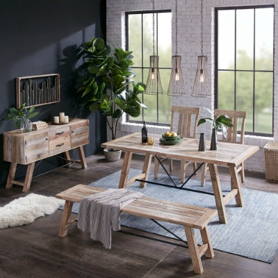 Viva Sonoma Solid Wood Dining Bench
