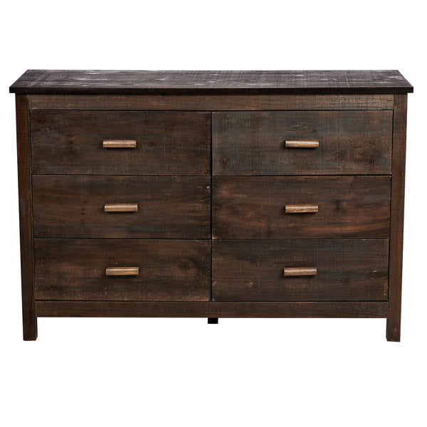Viva Solstice Brown MDF Six-Drawer Chest